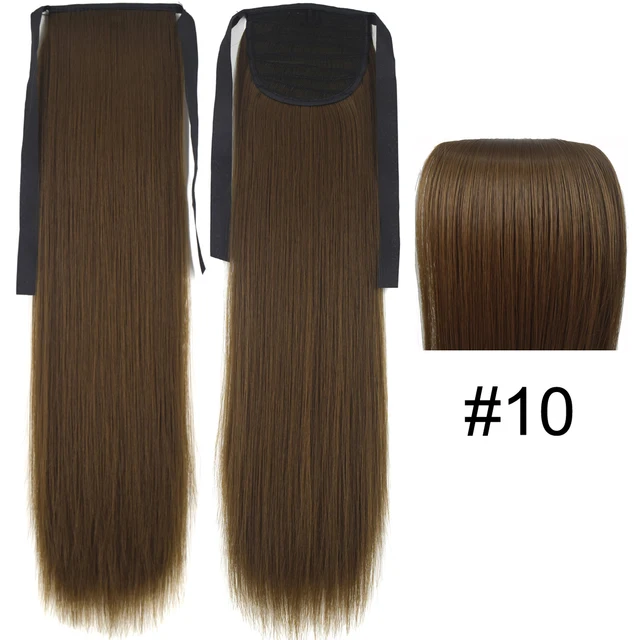 TOPREETY Synthetic Heat Resistant Hair 90gr Straight Ribbon Ponytail Extensions 1006 10