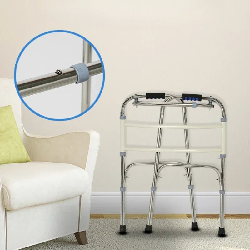 Aluminum Alloy Walker  HeightAdjustable Mobility Aid, WearResistant Handrail, NonSlip Walking Assistant for Elderly 2