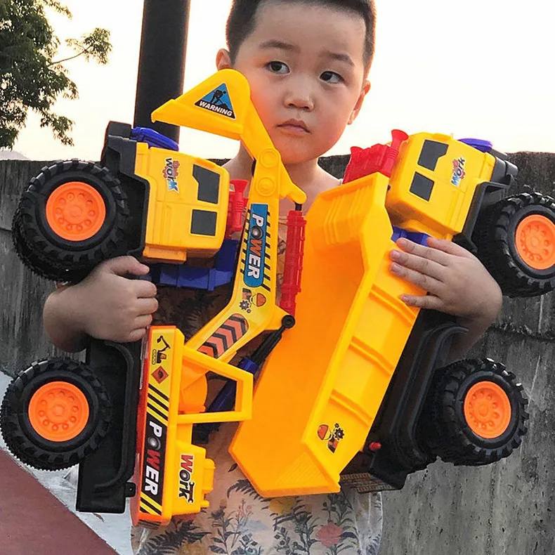 

Engineering Vehicle Toys Plastic Construction Excavator Tractor Dump Fire Truck Bulldozer Models Kids Boys Gifts