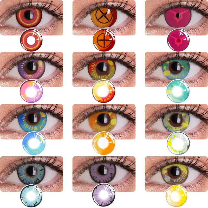 Rubber leerplan Vochtigheid Bio Essence Kleur Contact Lens Accessoires Gekleurde Lenzen Voor Ogen Mooie  Ogen Lens Contact Soft Cosplay Contacten Lenzen|null| - AliExpress