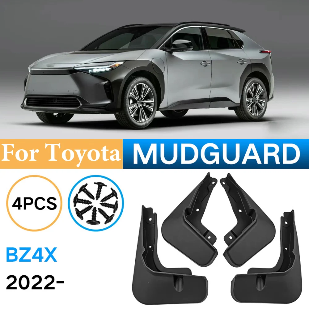 

4PCS Car Mud Flaps For Toyota BZ4X 2022 Mudguards Fender Mud Guard Flap Splash Flaps Car Accessories High quality