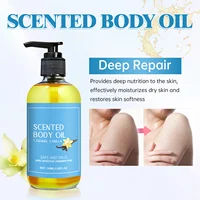 Huile de Massage corporel à la vanille, améliore l'hydratation, soulage le Stress, renforce, nourrissante, relaxante musculaire, huiles essentielles végétales de SPA 4