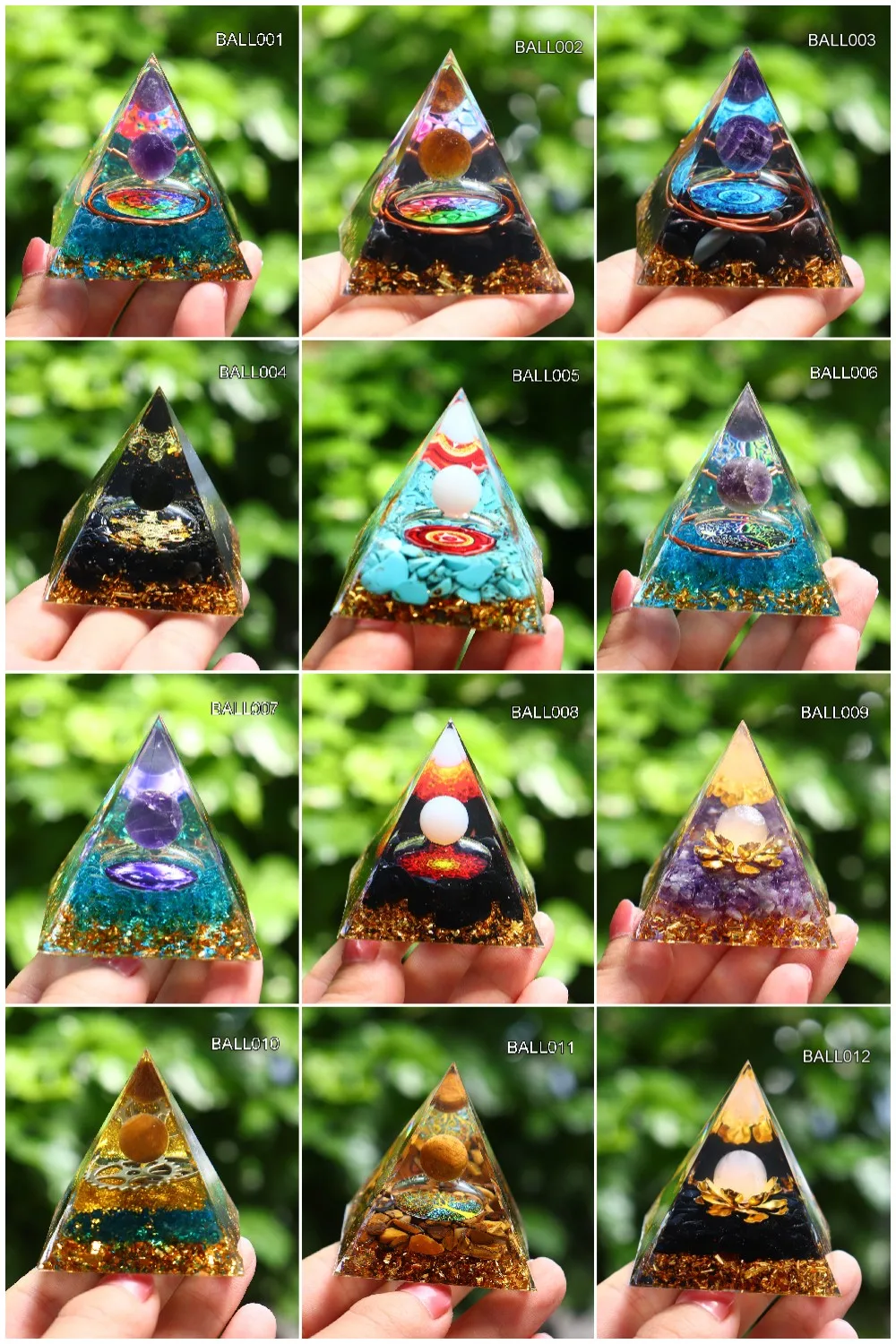 A smooth, polished crystal sphere, approximately 5CM (2 inches) in diameter,