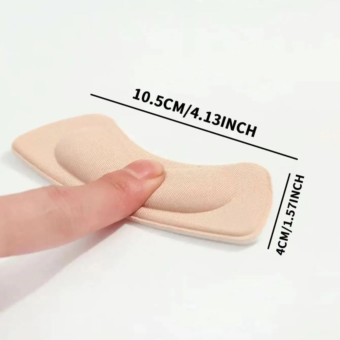 2pcs Sponge Heel Insole Pads, Thickened Anti-Wear Cushions for High Heel Shoes, Comfortable Invisible Protectors