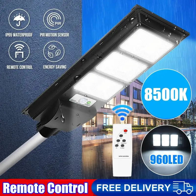 

Remote Control LED Solar Lamp IP65 Street Light Super Bright Radar PIR Motion Sensor Outdoor Lighting Garden Security Wall Lamp