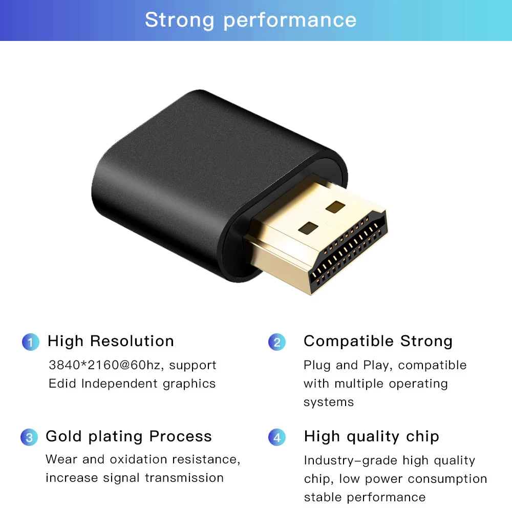 Mac Hdmi Adapter Woieyeks 4K HDMI Dummy Plug, Virtual Display