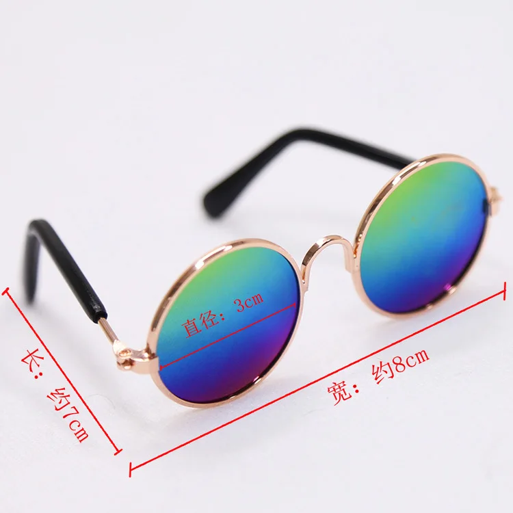 Gafas de sol redondas Retro para mascotas, accesorios para fotos, productos para mascotas - Imagen 6