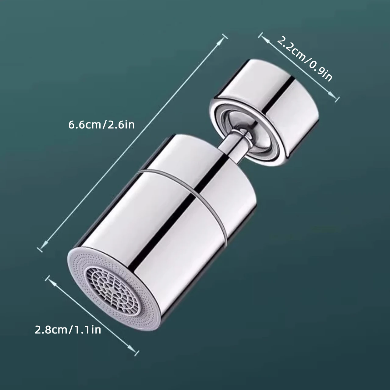 Universal Kitchen Sink Faucet 360 Degrees Splash-Proof Joint Swivelling Extension Faucet Extender Adapter