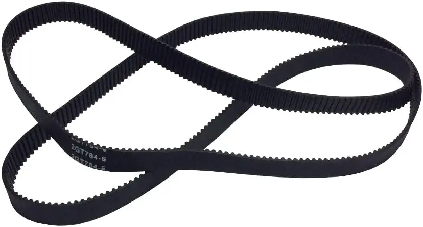 

2GT Timing Belt 760-2GT-9 L=760mm W=9mm 380 Teeth Rubber Timing Belt in Closed Loop for 3D Printer Pack of 2pcs