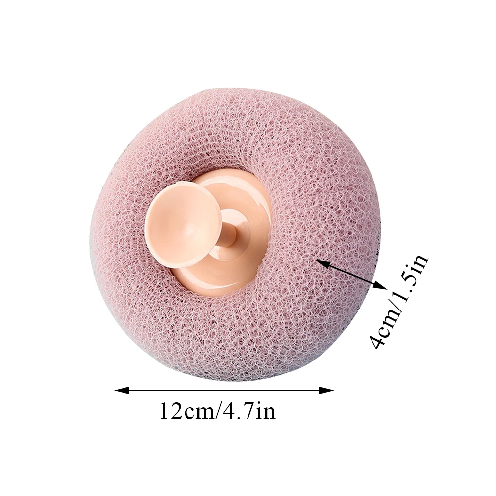 Round Soft Mesh Handheld Bath Sponge Balls Cleaning Brush Shower Body Cleaner Exfoliat Scrubbers Bath Ball Bathroom Accessories images - 6