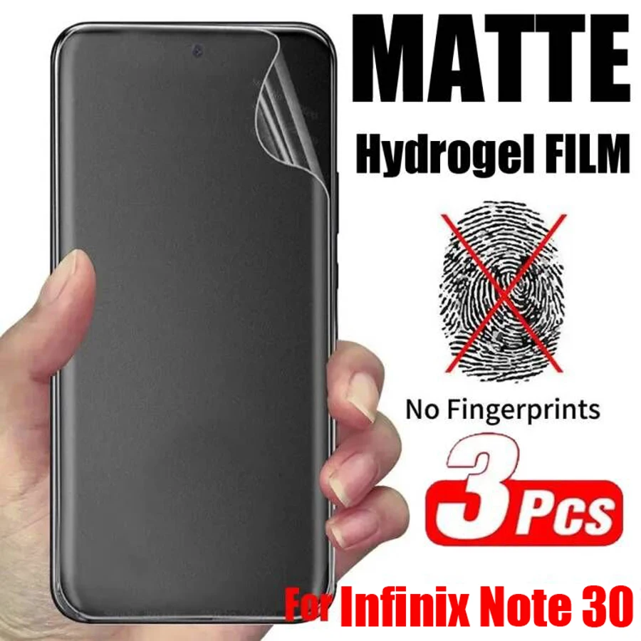 Pellicola Idrogel Opaca 3 Pezzi Per Infinix Note 30 Pro 4G Vip 5G Pellicola Protettiva Per Schermo Per Infinix Gt 10 Pro Pellicola Protettiva Anterior