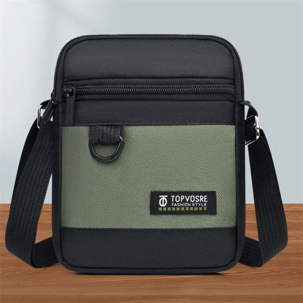 Fashion Oxford Cloth Men Shoulder Bag Waterproof Large Capacity Crossbody Bag Portable Casual Messenger Bag Travel