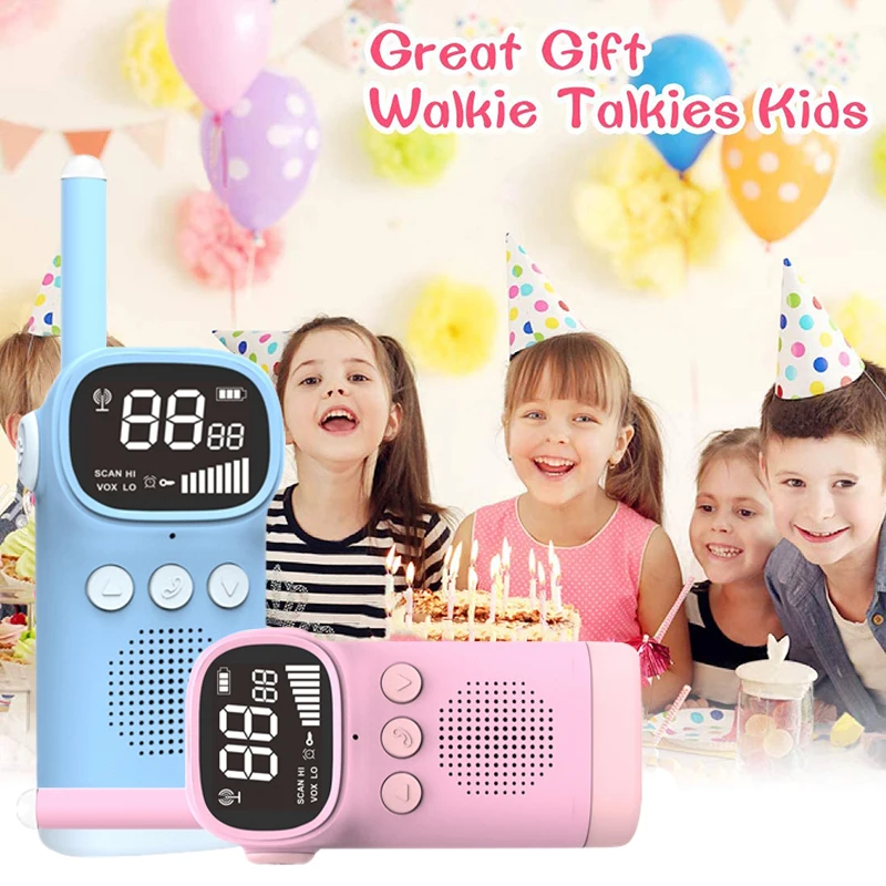 Walkie Talkie Children 2 Pcs Children's radio Walkie-Talkie Kids Birthday Christmas Gift Child Toy Boys Girls 3000M Long Range