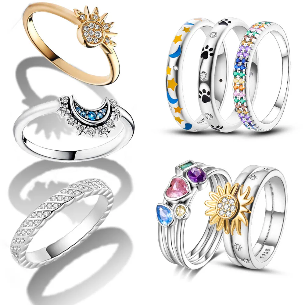 Luxury-925-Sterling-Silver-Ring-Celestial-Sparkling-Sun-Ring-Women-s ...