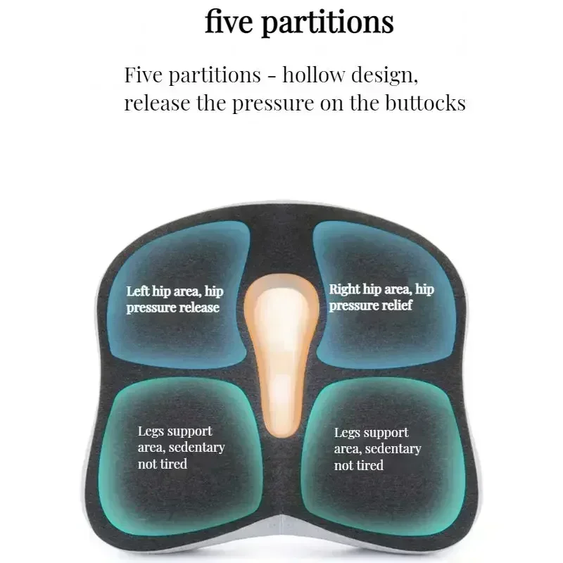 Ergonomic Memory Foam Seat Cushion for Enhanced Comfort and Pain Relief