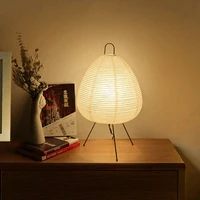 Japanese Design Akari Noguchi Yong Table Lamp Rice Paper Standing Lamp Living Room Home Decor Study Bedroom Bar Light Fixtures 2