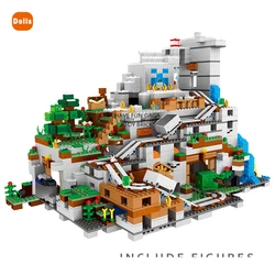 Ensemble de blocs de construction en briques de la grotte de la montagne, avec figurines, Kits de Collection, affichage, jouets pour enfants, 2021 pièces, nouveauté 2688 