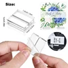 10Pcs 30*25*10mm Acrylic Stand Clear Place Card Holder  Slot Wedding Table Number Display  for Sign Photo Office Menu 2
