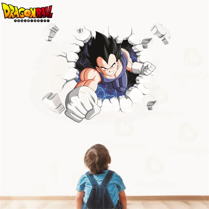 Dragon Ball Z Goku Adesivos de Parede Crianças Papel De Parede Dos Desenhos  Animados Anime Pintura Decorativa 40X30cm Decoração Do Quarto Dos Miúdos  Presente Aniversário - AliExpress