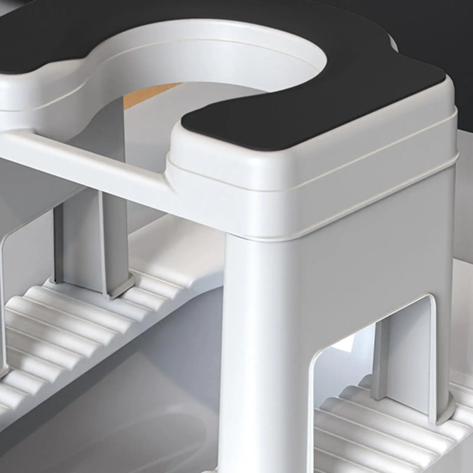 Toilet Seat Simple Anti Slip Comfortable Easily Clean Compact Squat Toilet Seat