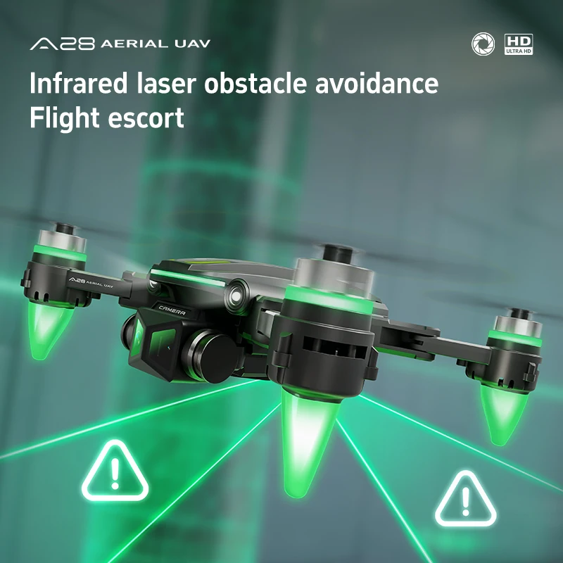 Drone A28 plié dans les mains, prêt à transporter