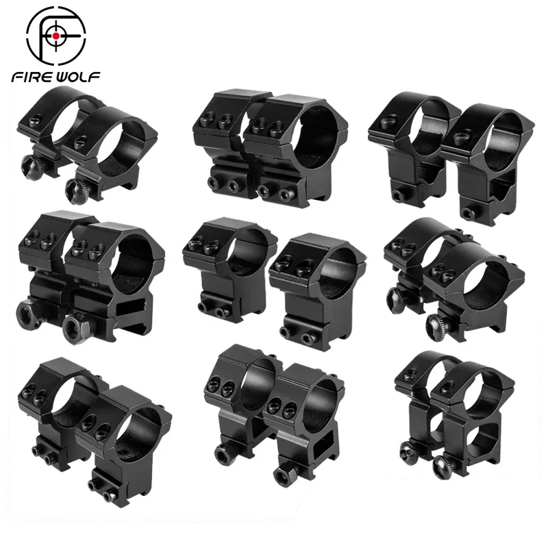 30mm / 25.4mm Riflescope mount ring 11mm / 20mm dovetail rail high profile Low Profile for rifle scope hunting mount rifle scope mount ring
