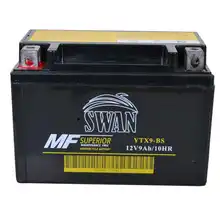 Bateria de 12 volts 9 ampères YTX9A-BS (12v pela pilha)