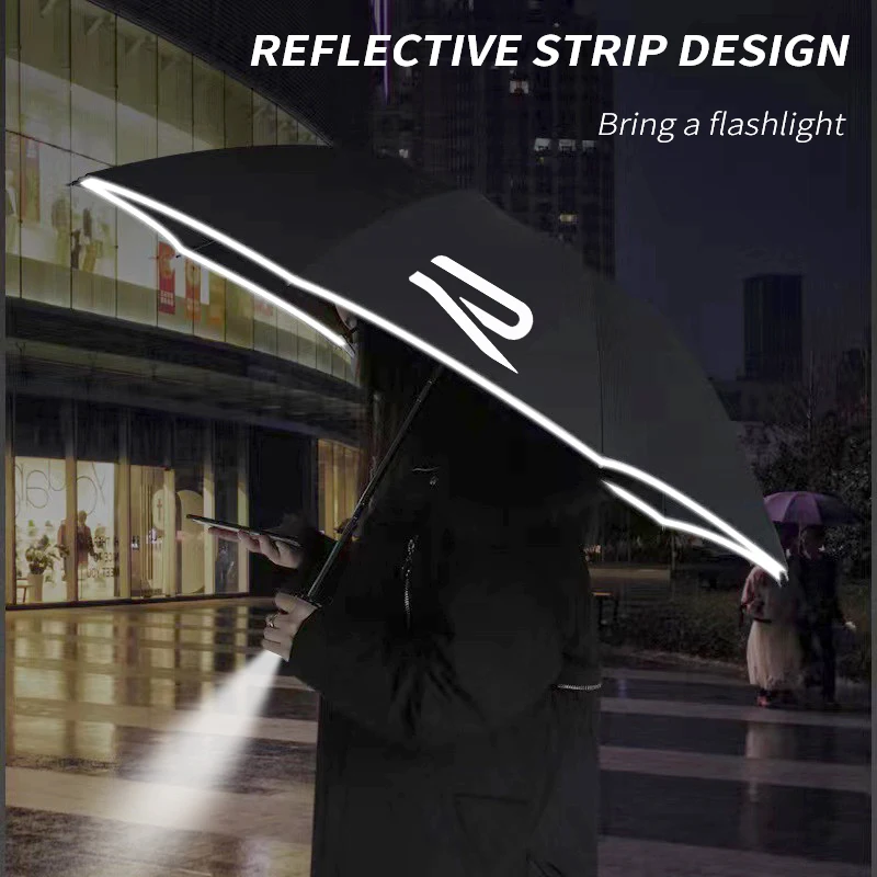 Car Led Light Automatic Folding Windproof Sunshade Umbrella For Volkswagen R Touareg Tiguan Magotan GTI Golf Passat Arteon Polo car windshield sunshade car logo umbrella