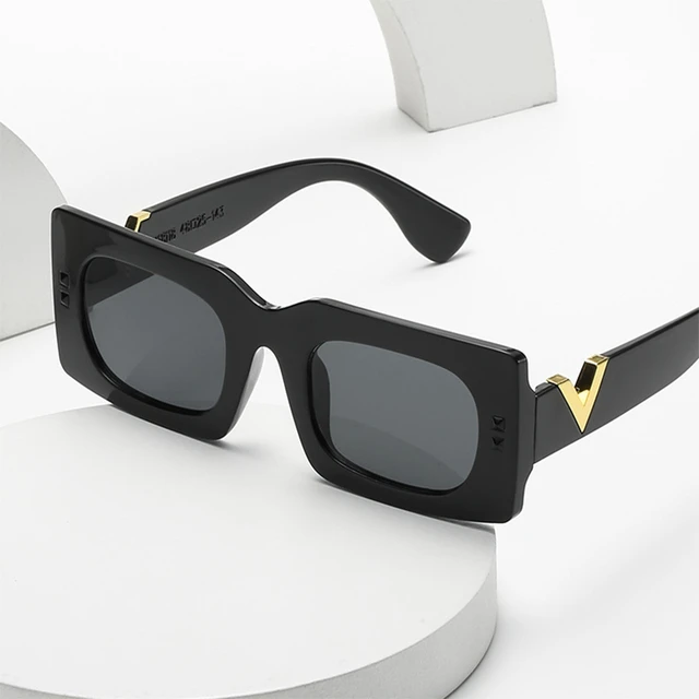 Louis Vuitton - LV Charm Square Sunglasses - Metal - Black - Size: U - Luxury
