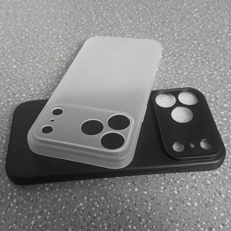 Sleek Frosted Clear Shockproof TPU Phone Case with Matte Finish