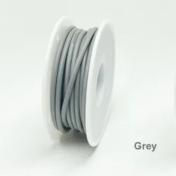 Vibrant Silicone Tinned Copper Wire Set - Multi - Gauge Stranded Cable Collection - 28 AWG - 10m 1roll (Grey)