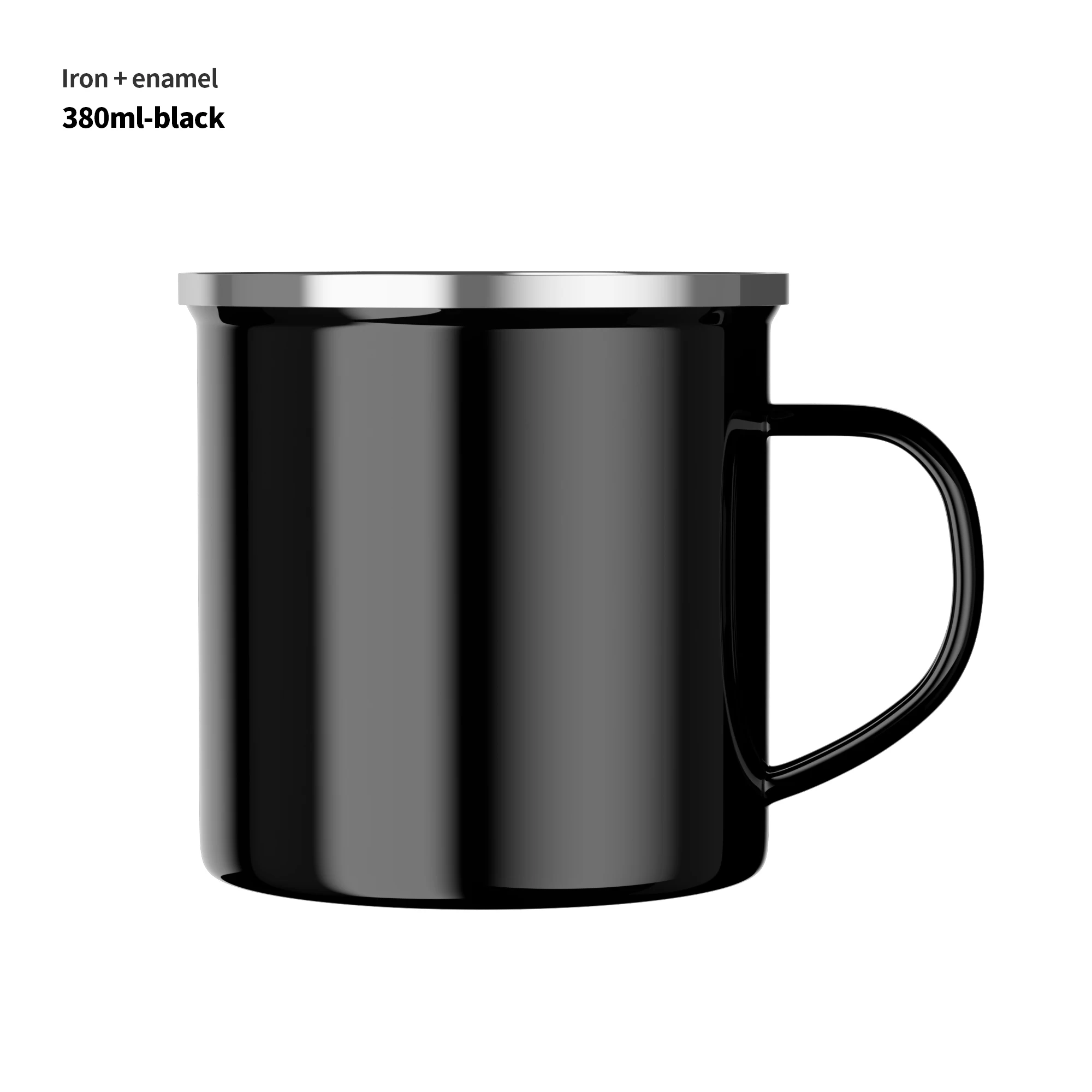 1/4/6 Pcs Enamel Camping Mugs Set,380ml Coffee Camp  Small Enamel Tea Cups for Indoor and Outdoor Activities,Easy to Clean 