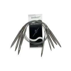 Premium Stainless Steel Circular Knitting and Crochet Needle Set - 65CM (11(2.75MM))