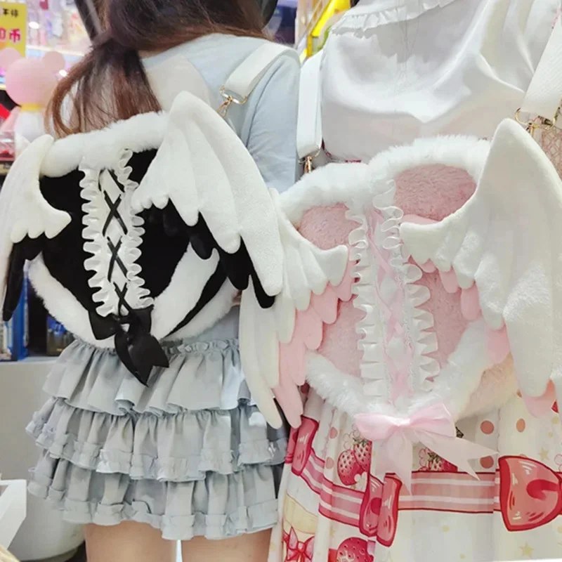 Zaino In Peluche Con Ali D'angelo Per Ragazze Borsa Da - Foto 8