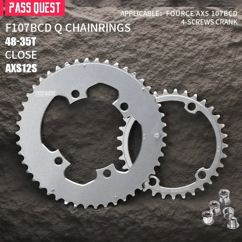 PASS QUEST 107 bcd chainring 4 bolt for SRAM FORCE Quarq power