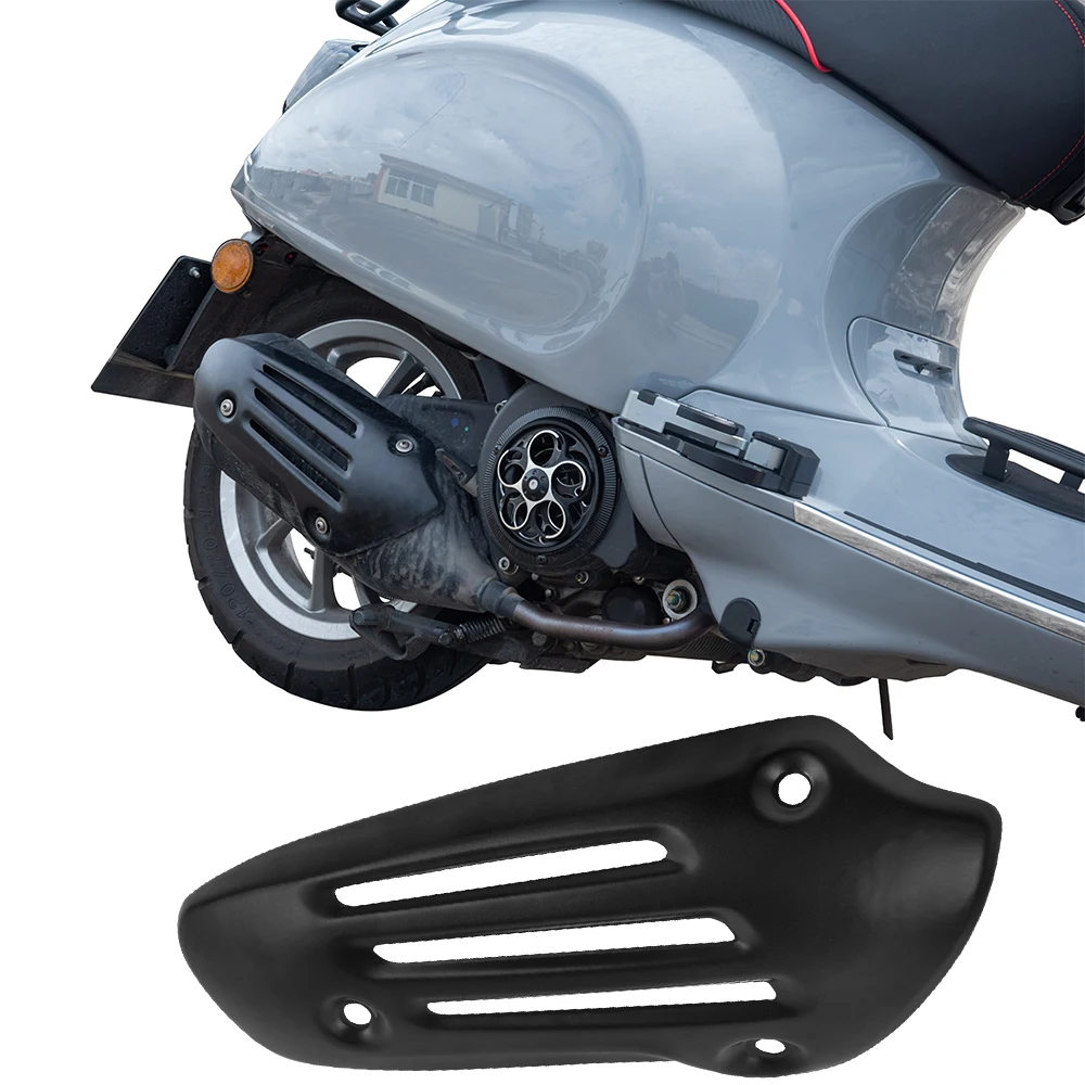 Aluminum Alloy Motorcycle Exhaust Pipe Cover Protection Muffler Guard Fit For Vespa Sprint Primavera Lxv 150 Abs Replacement