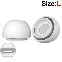 Silicone Noise - Reduction Earbud Covers with Protective Design - 3Pairs (White - L)