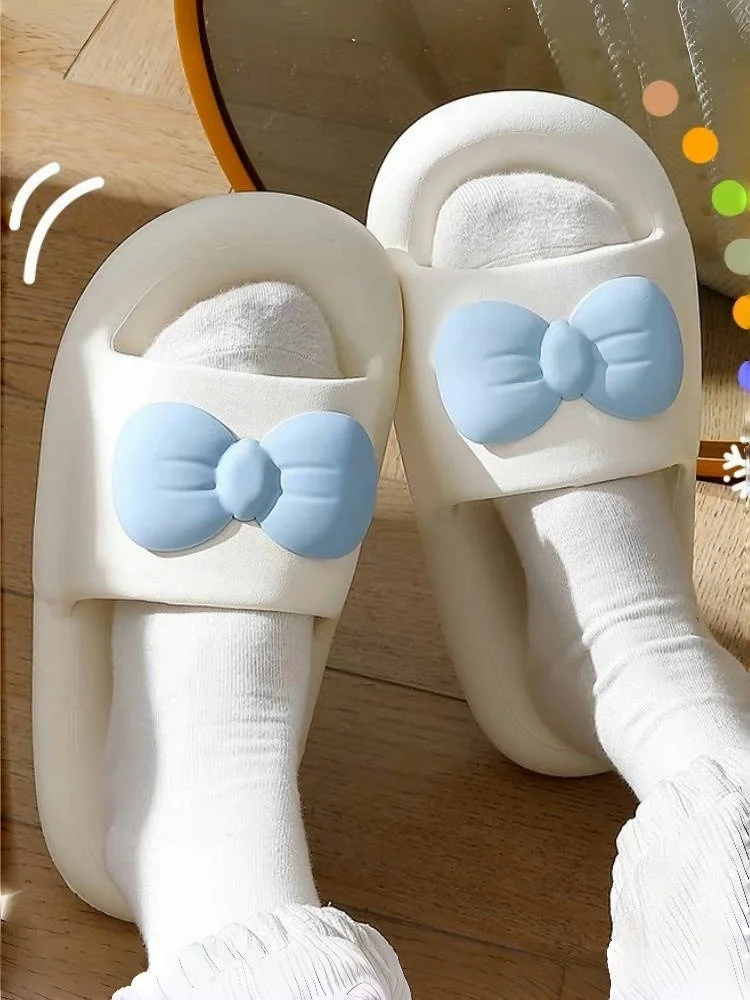 Slip-On Home Slippers Women's Flat Heel One-Strap Anti-Slip Summer Outdoor Wearable New Style Couple Bread Strip Sandals