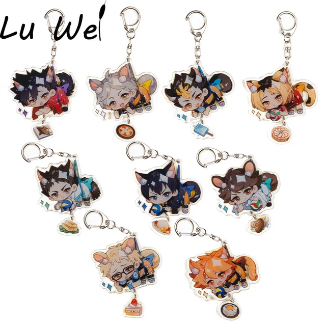 Anime Volleyball Junior Double-sided Transparent Acrylic Keychain New Style  Haikyuu!! Pendant Cosplay Exquisite Key Chain Gifts - AliExpress