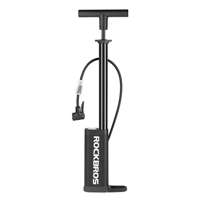 ROCKBROS 1 Piece Bike Pump 160PSI High Pressure Bicycle Pump FV/AV Freeze-Resistant Accessories Black