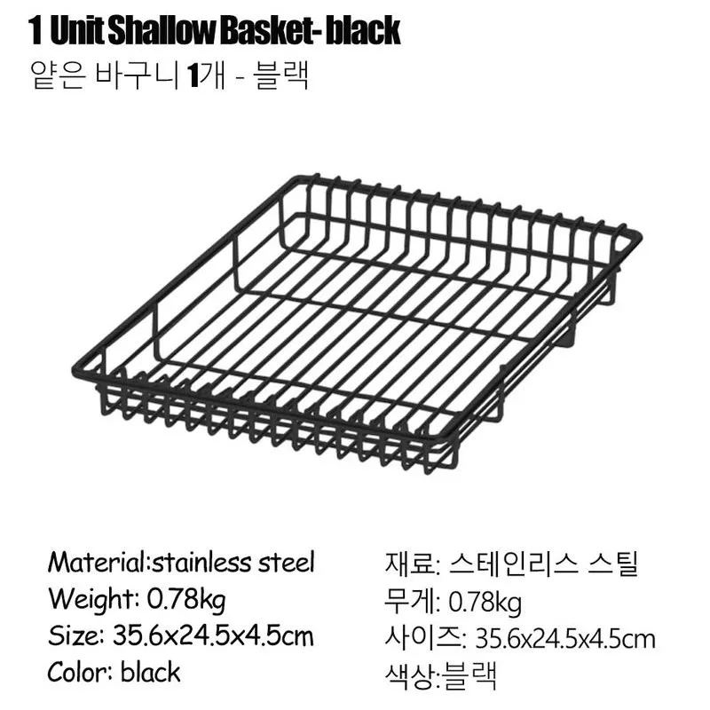 ステンレス製収納ボックス,浅いバスケット,ハンガーフック,屋外