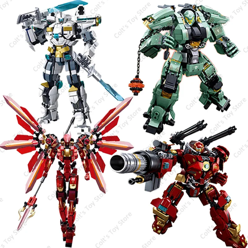 Sluban Pacific Rim Mecha Action Figures Building Blocks Bricks Robot Super Battle Mechs Assembling Model Toys For Kids Gifts new moc 60193 amgs c63 model building blocks high tech track champion super sport racing car assembly bricks toys for kids gifts