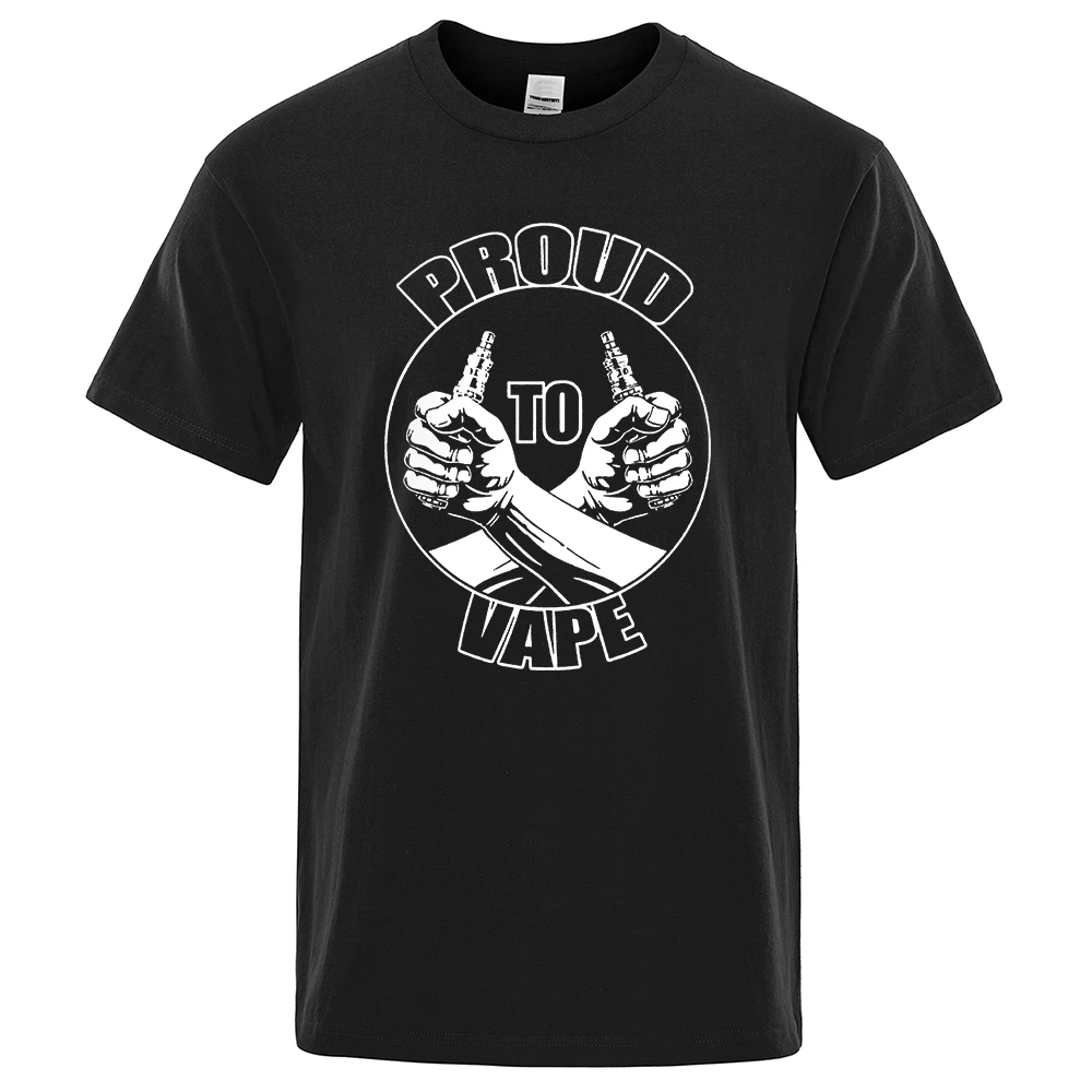 

Electronic Cigarette In Vape We Trust Print Mens T Shirt Cotton T-Shirts Summer Tee Clothes Tshirt Hip Hop Oversize Short Sleeve