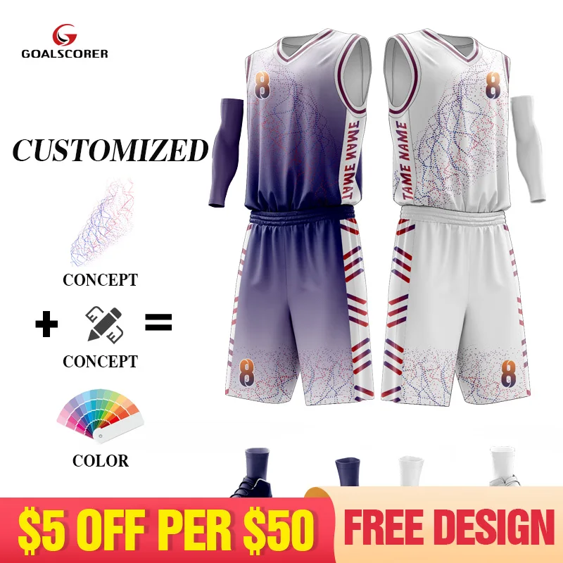 2022 Team Custom Basketball Jersey Sublimation Fabric Polyester