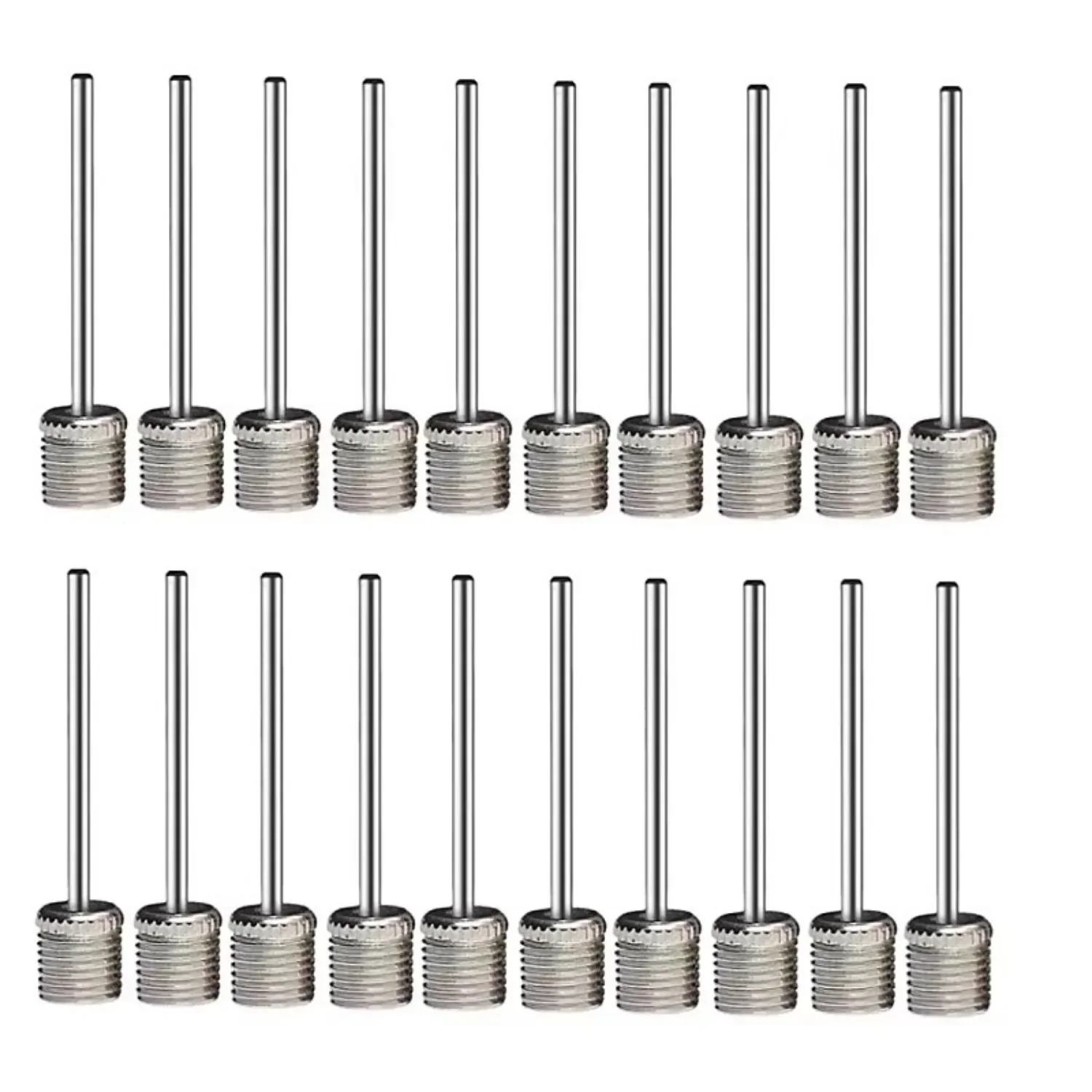 Ball Inflating Needle 5/10/15/20Pcs Sport Ball Inflating Pump Needle Football Basketball Soccer Inflatable Air Valve Adaptor Stainless Steel Pump Pin ball inflating nozzle