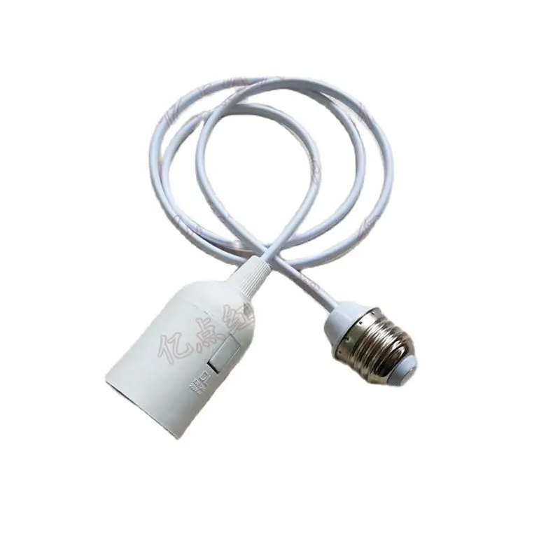 Extension Cord E27 Lamp Holder Lampshade Hanging Wire Connecting