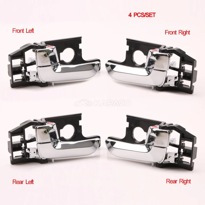 

Внутренняя Хромированная ручка для внутренней двери, 1/2/4 дверей, ручка для внутренней двери, 826101F010 826201F010 для 2005-2010 Kia Sportage