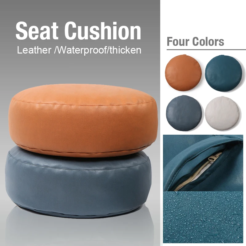 

Japanese Style Lazy Sofa Faux Leather Waterproof Futon Meditation Seat Cushion Floor Tatami Mat Bay Window Balcony Stuffed Pouf