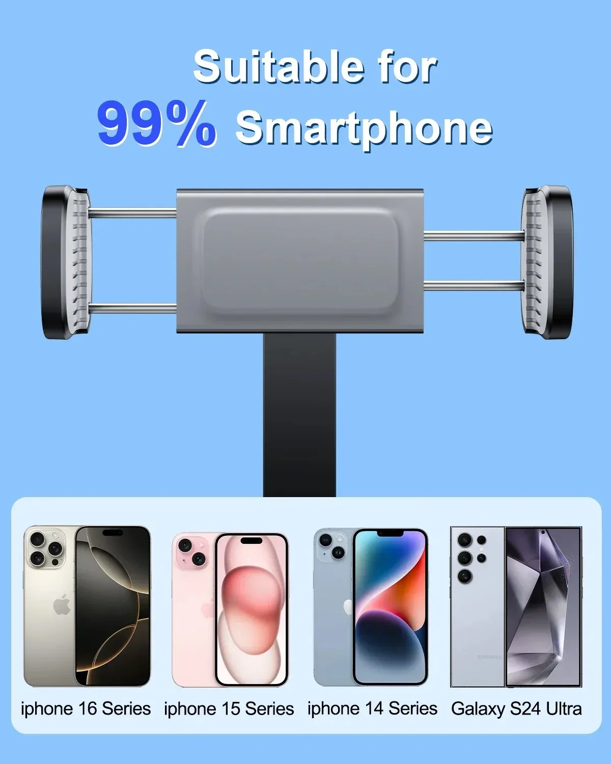 Eary Neck Phone Holder Hands Free Phone Stand For POV Vlog Video Chest Mount For Recording Selfie Multi-Functional Clip Bracket