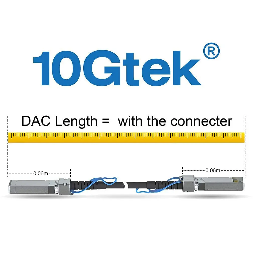 10G SFP+ DAC Twinax Cable Passive, 3m/9.84ft, 30AWG, Compatible with Cisco SFP-H10GB-CU3M, Ubiquiti, Intel, Mikrotik and More.
